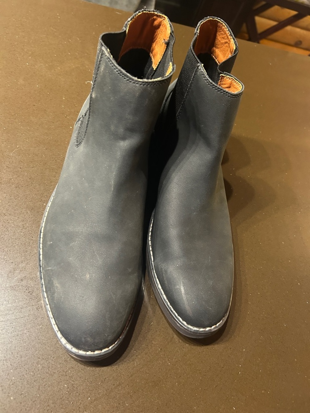 Steve Madden Men's Black Chukka Boots with Tan Lining